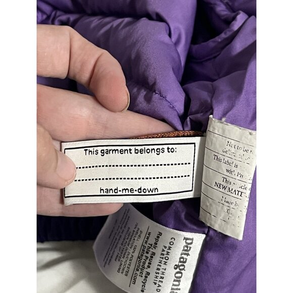 Patagonia Purple Puffer Jacket 6-12M - Picture 13 of 15